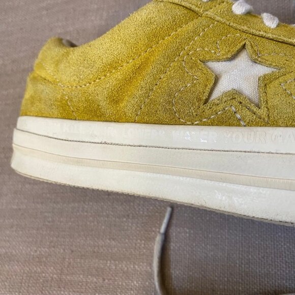 Converse One Star x Golf Le Fleur Sulphur 2017 Unisex Sneaker Mens size 8 Yellow - Picture 9 of 12